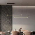Modern Minimalist Ceiling LED Pendant Lights: Strobe-Free Dimmable 21W to 42W for Restaurants in 90cm, 120cm, and 150cm Sizes